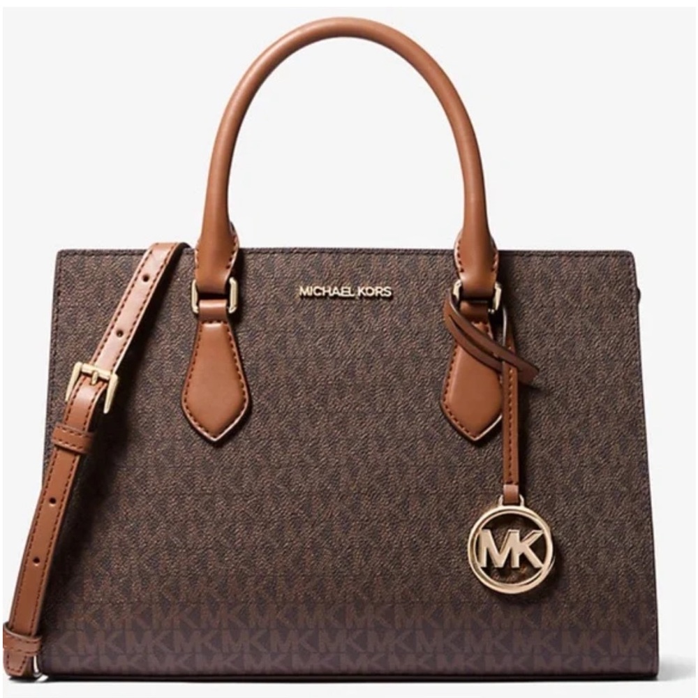 Michael Kors Brown Logo Satchel - Picture 6 of 6